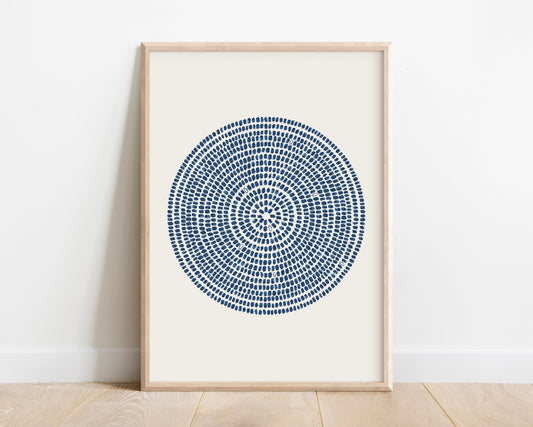 Jesus Feeds 5000 (blue, portrait)